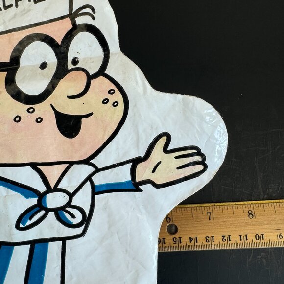 Vtg 1970s Alfie Captain Crunch Plastic Baggie Hand Puppet Mascot Cereal Toy READ - Picture 8 of 10